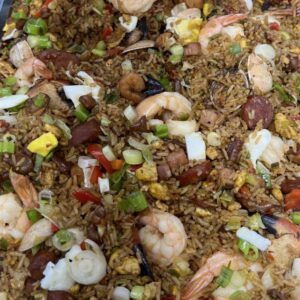 Arroz Frito con Camarones